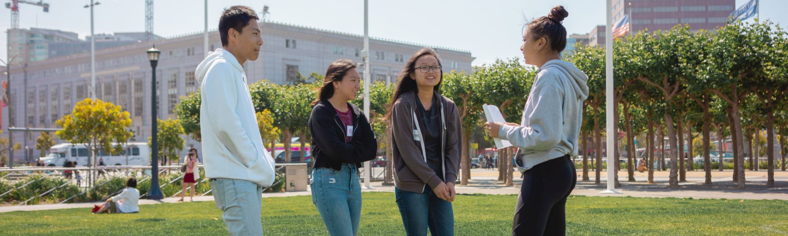 AAMPLIFY students discuss a project